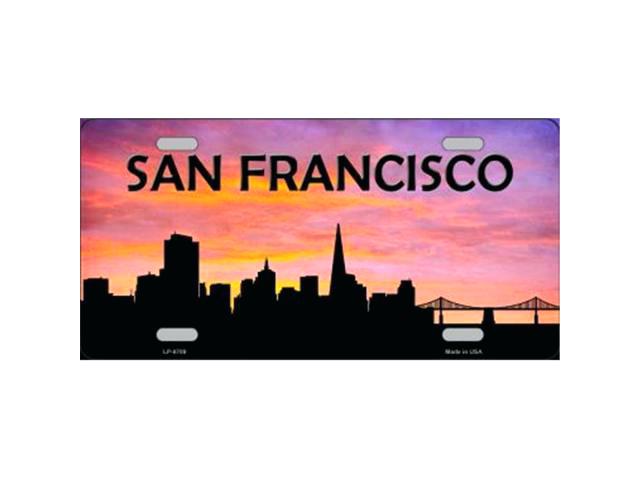 640x480 San Francisco Skyline Silhouette Skyline Silhouette Metal License