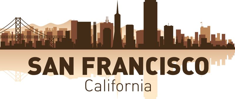 799x338 San Francisco Skyline Vector Art Free Vector Download