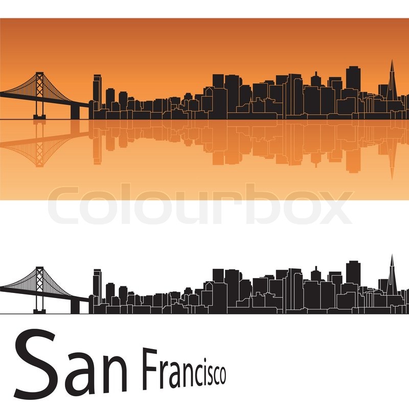 800x800 San Francisco Skyline Stock Vector Colourbox