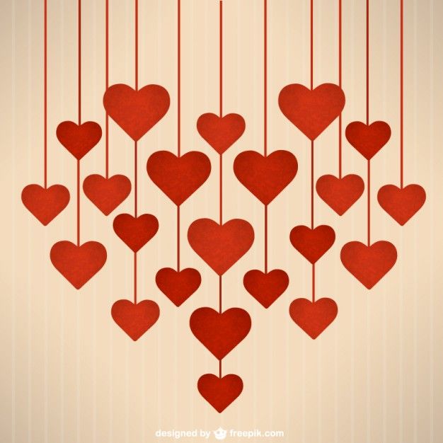 626x626 Corazones Colgantes De San Vector Gratis Awsome Ideas