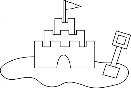 425x286 Sand Castle Vector Clip Art Free Vector Free Download