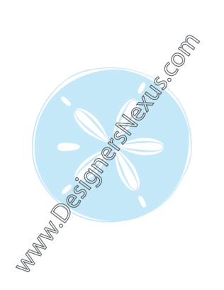 316x409 Free Graphic Download V8 Sand Dollar Vector Art