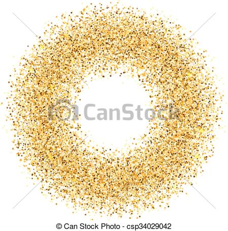 450x456 Abstract, Circle, Gold, Sand, Dust, Glitter. The Circle Of Golden