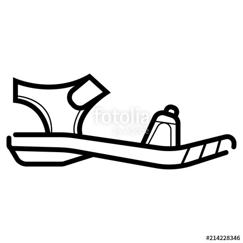 500x500 Sandal Vector Icon Stock Image And Royalty Free Vector Files On