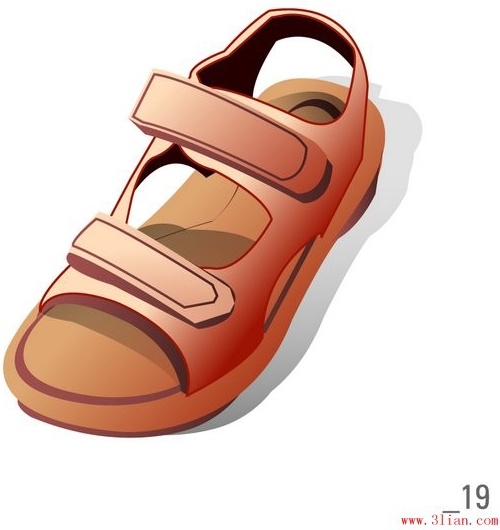 500x530 Sandals Vector Free Vector In Adobe Illustrator Ai ( .ai ) Vector
