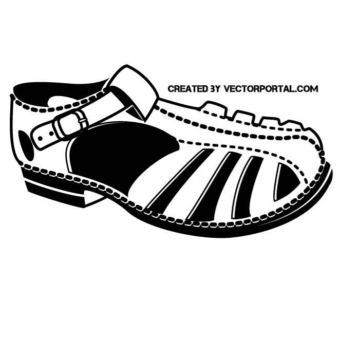 660x660 Vector Clip Art Of A Sandal