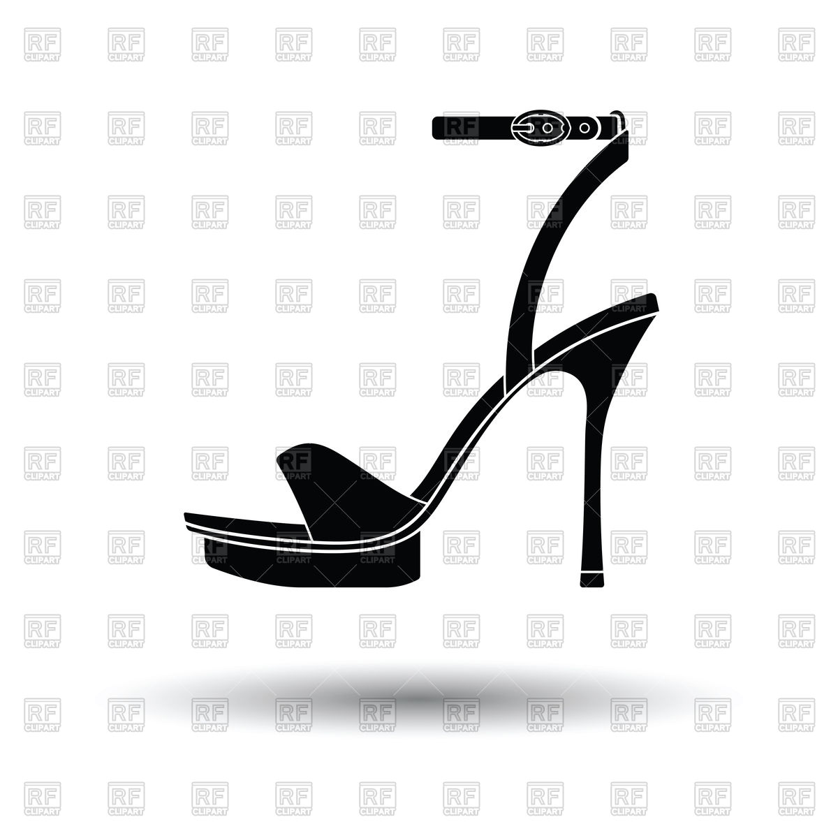 1200x1200 Woman High Heel Sandal Icon Vector Image Vector Artwork Of Signs