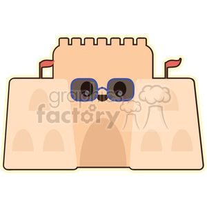 300x300 Royalty Free Sandcastle Vector Clip Art Image 393772 Vector Clip