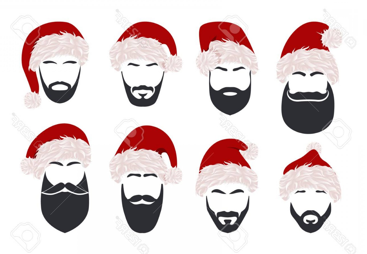 1560x1080 Photostock Vector Silhouette Of A Man S Face With A Black Beard A