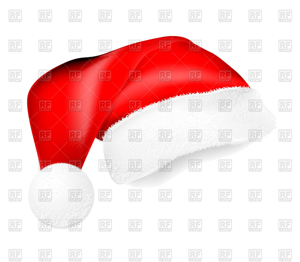 1200x1051 Red Santa Claus Hat Vector Image Vector Artwork Of Objects