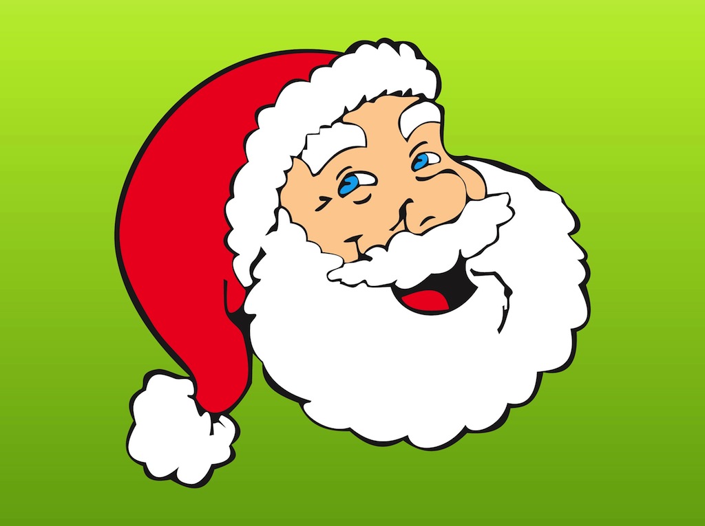 1024x765 Happy Santa Head Vector Art Amp Graphics