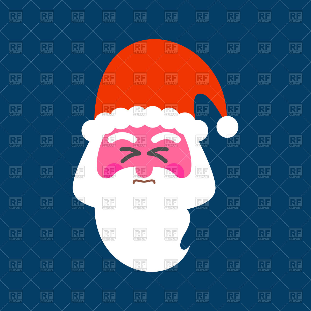 1200x1200 Santa Straining Face