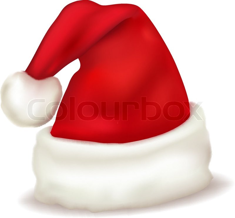 800x744 Red Santa Claus Hat. Vector. Stock Vector Colourbox