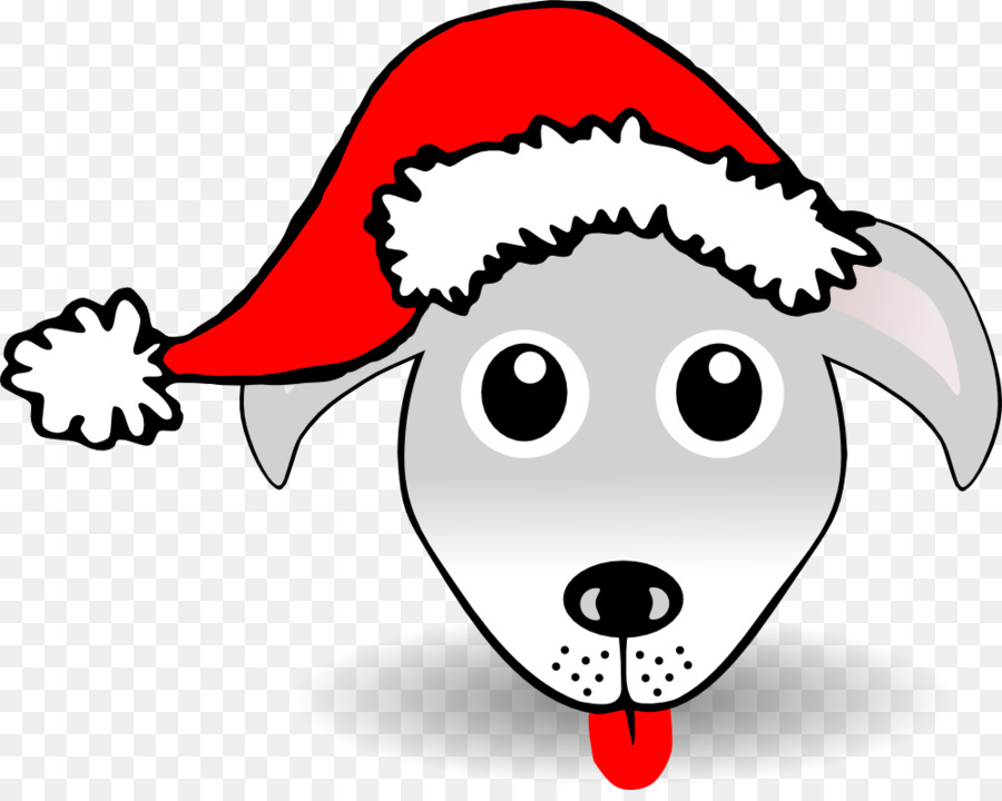 900x720 Dog In Santa Hat Clipart With Stock Vector Art 120791729 Istock