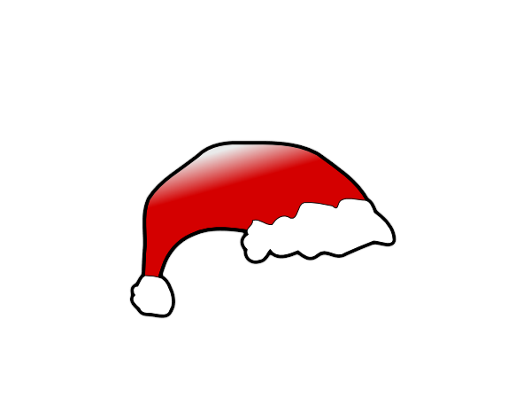 600x474 Santa Hat Clipart Vector Art