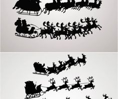 235x196 Santa Claus On A Sleigh Vector. Free Download!! Scroll Saw