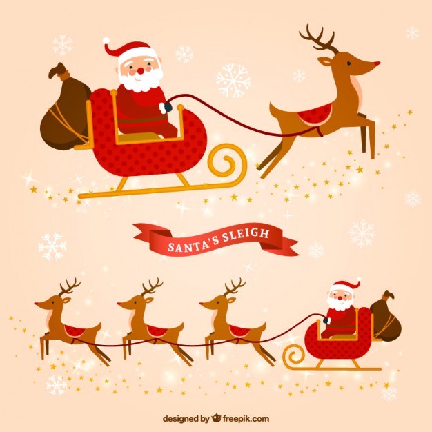 626x626 Santa Sleigh Vectors, Photos And Psd Files Free Download