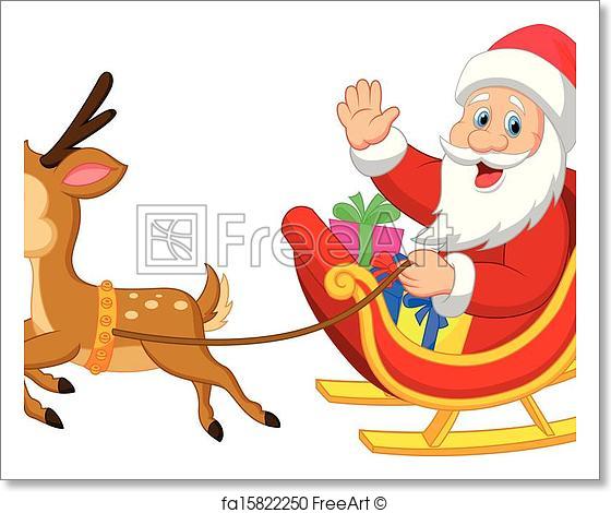 Santa Sleigh Vector at GetDrawings | Free download