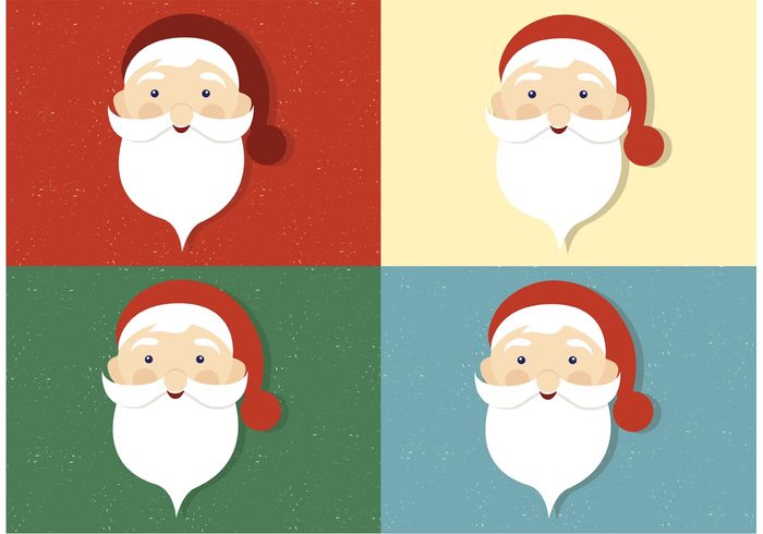 700x490 Free Vector Santa Claus Faces