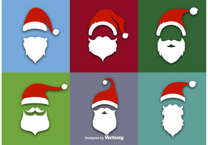 700x490 Santa Claus Flat Vector Icons