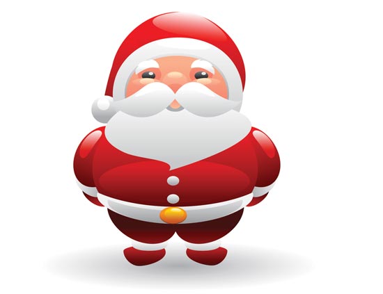 550x423 Santa Vector Clipart
