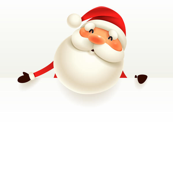 600x600 Santa Sign With Christmas Background Vector 03 Free Download