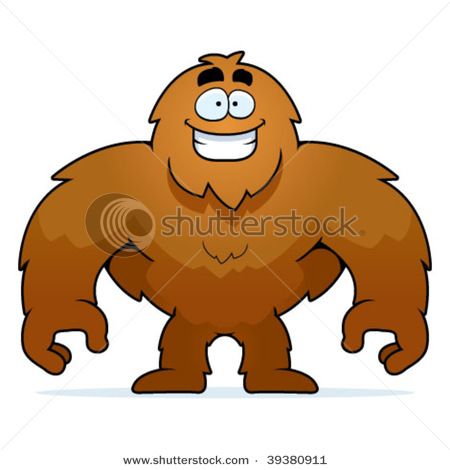 450x470 Sasquatch Clipart Vector 2