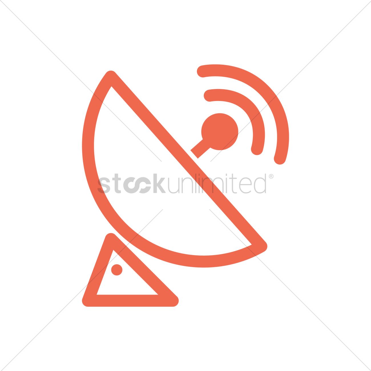 1300x1300 Satellite Dish Vector Image