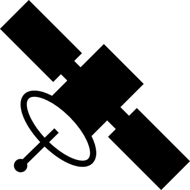 626x626 Space Satellite Silhouette Icons Free Download