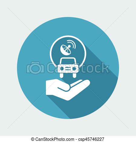 450x470 Car Connected To Satellite