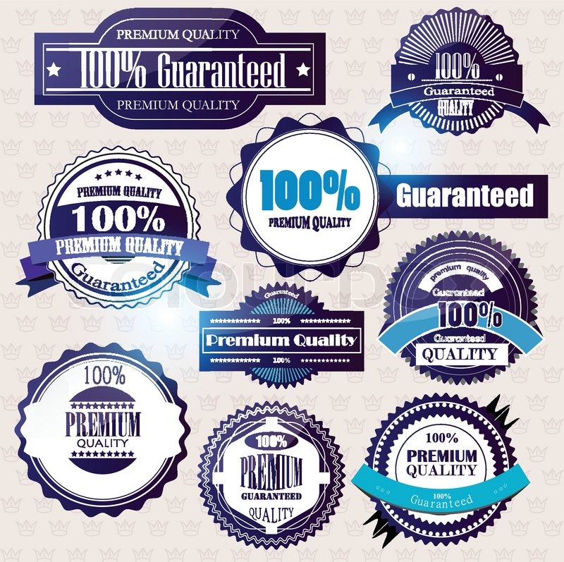 800x797 Set Of Superior Quality And Satisfaction Guarantee Badges, Labels