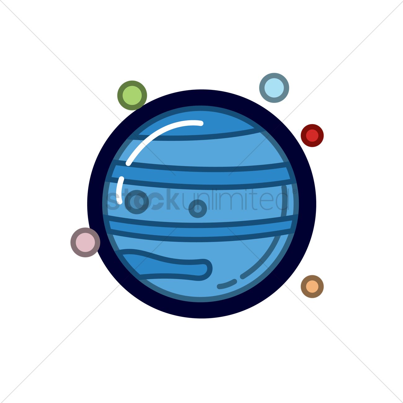 1300x1300 Saturn Vector Image