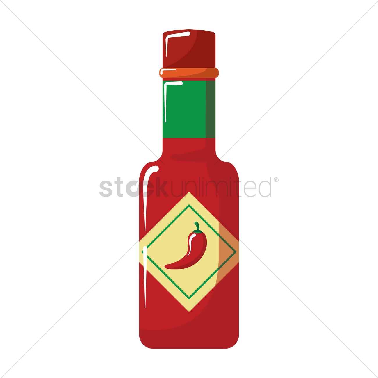 1300x1300 Hot Sauce Vector Image