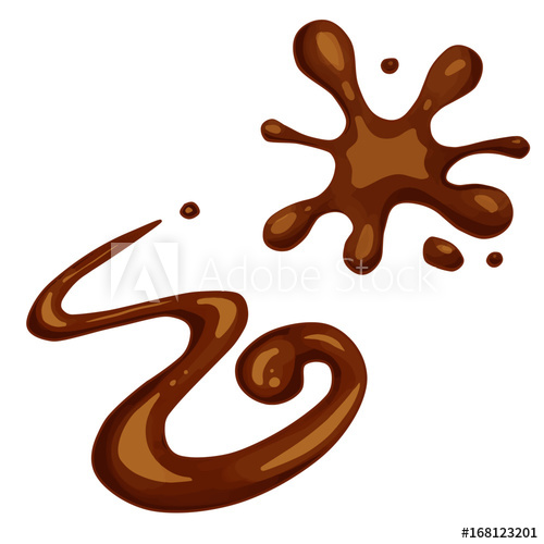 500x500 Caramel Sauce Vector Illustration