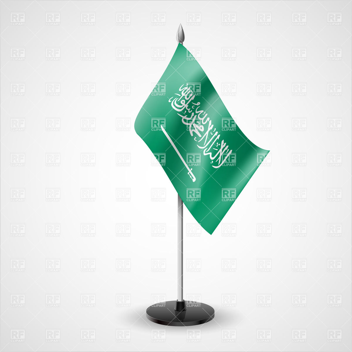 1200x1200 State Table Flag Of Saudi Arabia Vector Image Vector Artwork Of