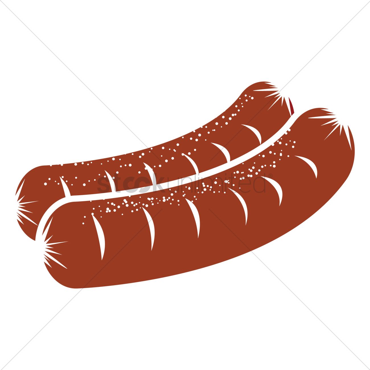 1300x1300 Sausages Vector Image