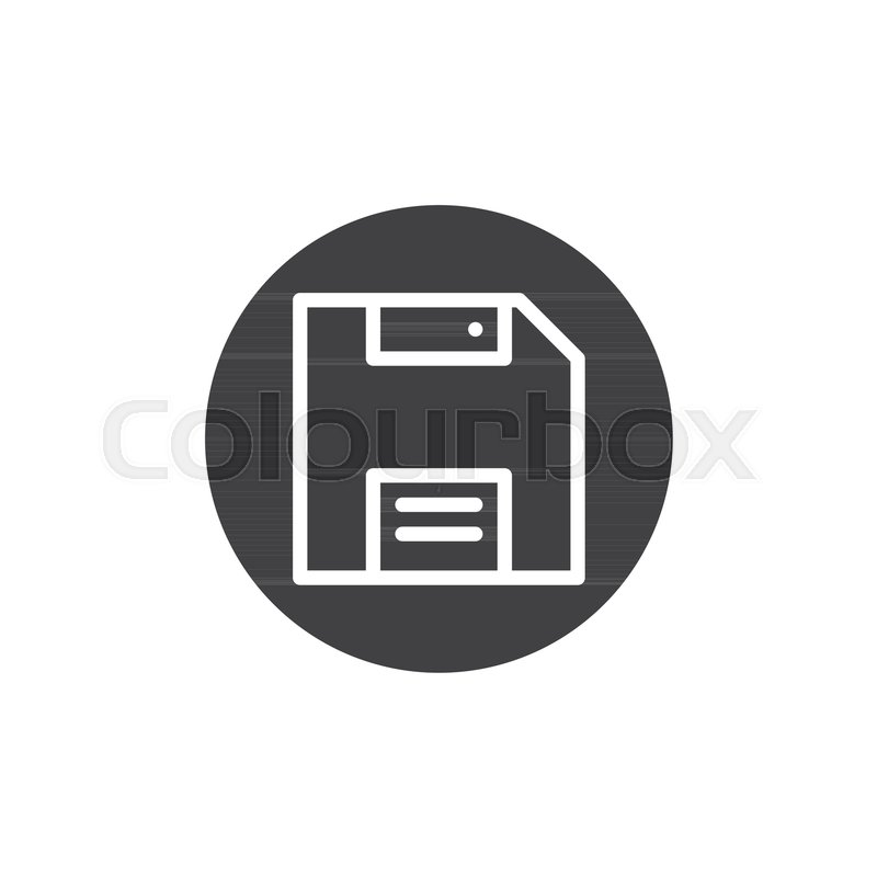 800x800 Diskette, Save Icon Vector, Filled Flat Sign, Solid Pictogram