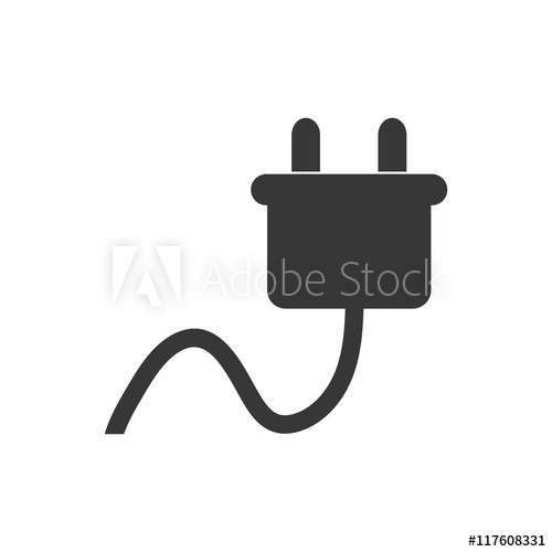 500x500 Plug Energy Ecology Save Icon. Isolated And Flat Illustration