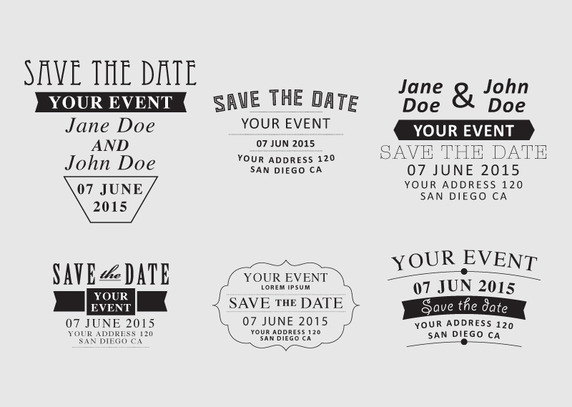 572x407 Save The Date Vector Free Vector Download In .ai, .eps, .svg Format