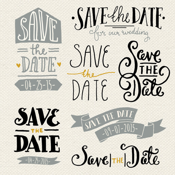 570x570 Clip Art Save The Date Overlays 1 Photoshop Psd Editable