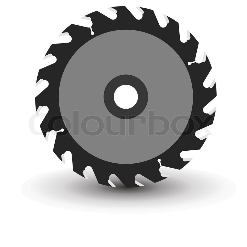 800x800 Circular Saw Blade On A White Background Stock Vector Colourbox