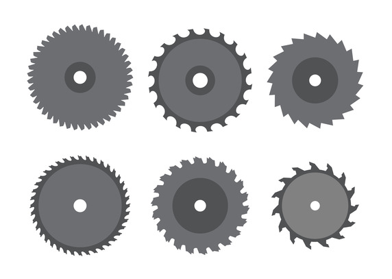 572x407 Circular Saw Blade Set Vector Free Vector Download In .ai, .eps