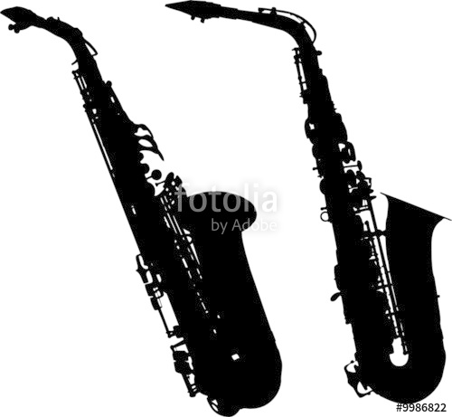 500x461 Silhouettes Saxophone Stock Image And Royalty Free Vector Files