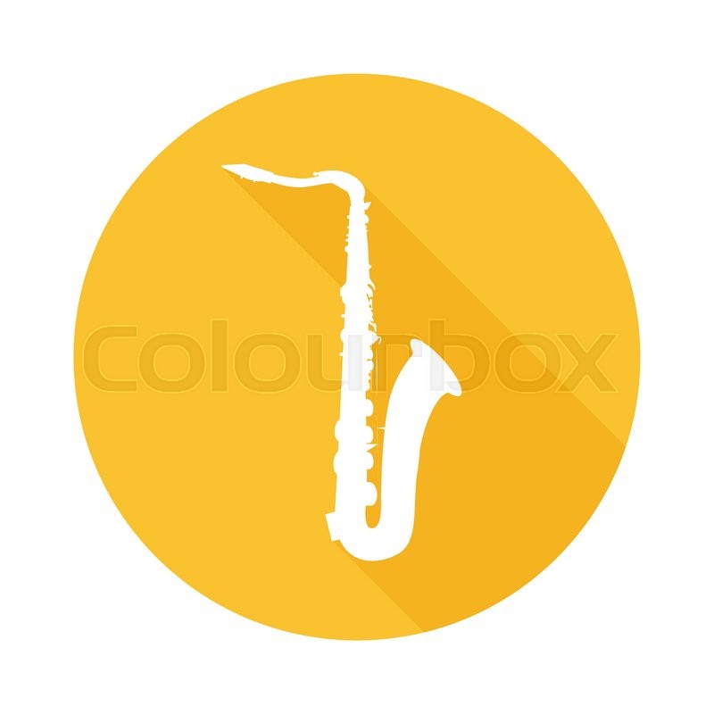 800x800 Icon Of Sax, Vector Illustration Of Brass Musical Instrument