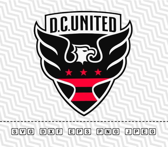 570x497 Svg D.c. United Sc Logo Vector Layered Cut File Silhouette Etsy