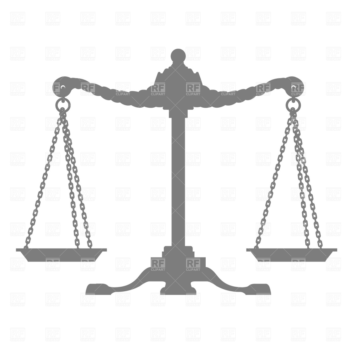 1200x1200 Scales Of Justice Silhouette Vector Image Vector Artwork Of