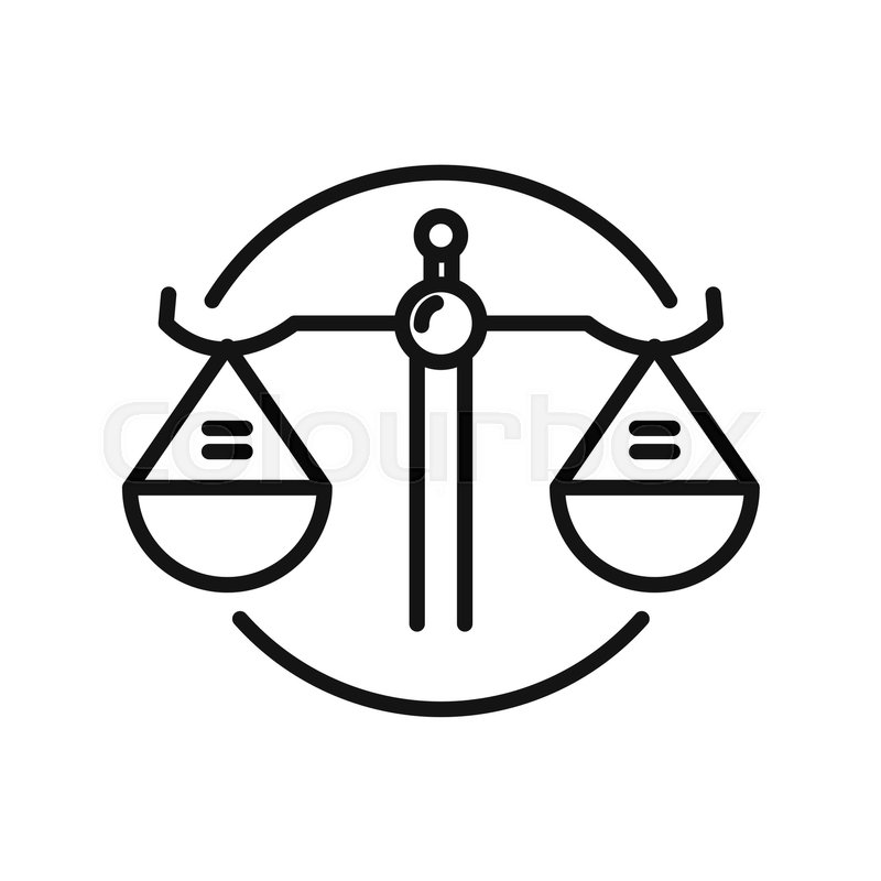 800x800 Balance Scale Vector Illustration Design Stock Vector Colourbox