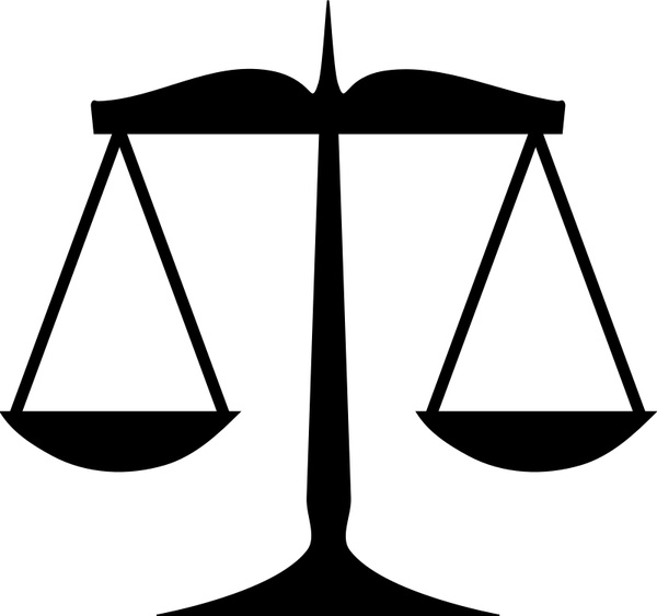 600x563 Scales Of Justice Free Vector In Open Office Drawing Svg ( .svg