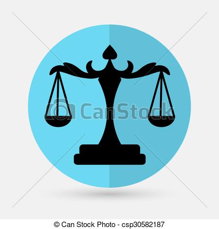 450x470 Scales Of Justice Vector