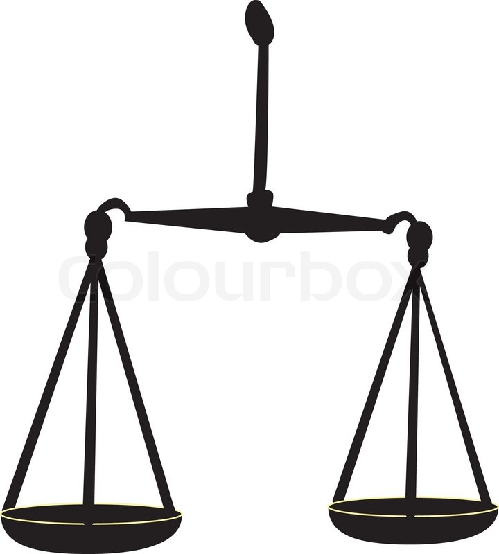 720x800 Icon Of Justice Scales Stock Vector Colourbox